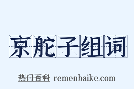 京舵子组词是什么意思的图片